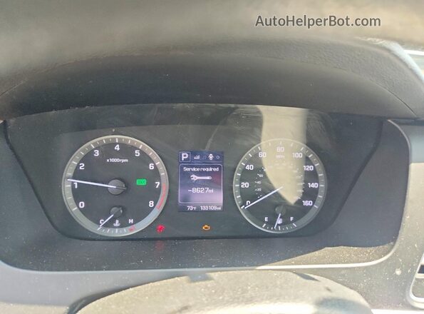 5NPE24AF2HH585219 2017 HYUNDAI SONATA Silver Widok zestawu wskaźników