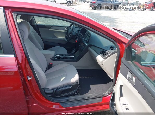 5NPE24AF2HH589660 2017 HYUNDAI SONATA Red Սալոնի դիմացի տեսք