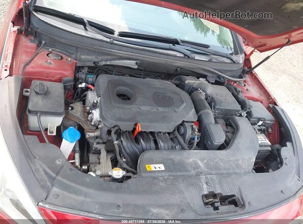5NPE24AF2HH589660 2017 HYUNDAI SONATA Red Հետևի տեսք