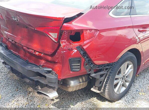 5NPE24AF2HH589660 2017 HYUNDAI SONATA Red Սալոնի հետևի տեսք