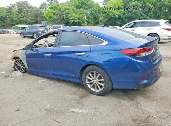 5NPE24AF2JH614238 2018 HYUNDAI SONATA Blue Հետևի ձախ