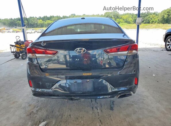 5NPE24AF2JH620699 2018 HYUNDAI SONATA Black Rear view