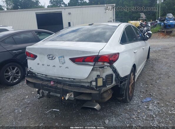 5NPE24AF2JH651189 2018 HYUNDAI SONATA White Trasero derecho