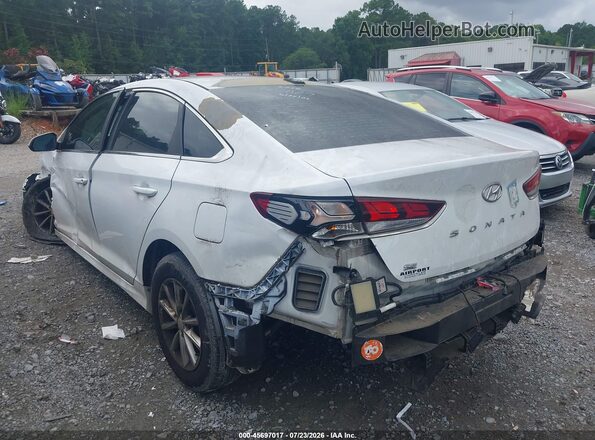 5NPE24AF2JH651189 2018 HYUNDAI SONATA White Trasero izquierdo