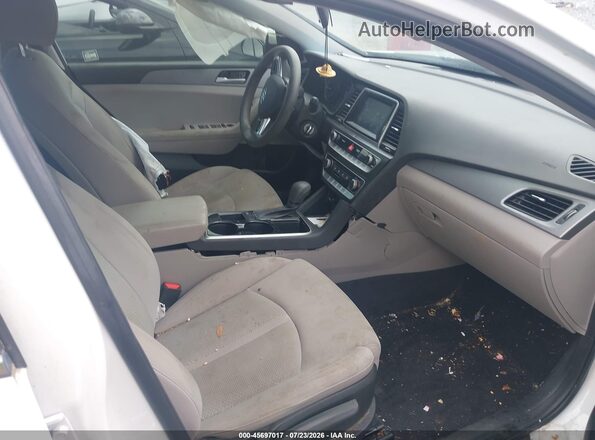 5NPE24AF2JH651189 2018 HYUNDAI SONATA White Vista interior delantera