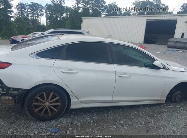 5NPE24AF2JH651189 2018 HYUNDAI SONATA White Vista del cuadro de instrumentos