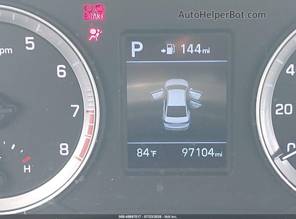 5NPE24AF2JH651189 2018 HYUNDAI SONATA White Vista interior de 360 grados