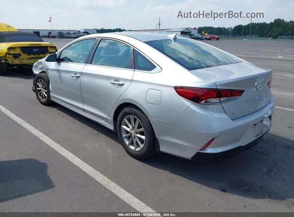 5NPE24AF2JH712069 2018 HYUNDAI SONATA Silver Trasero izquierdo