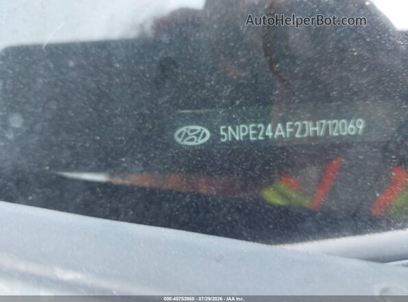 5NPE24AF2JH712069 2018 HYUNDAI SONATA Silver Vista del compartimento del motor