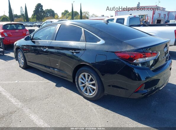 5NPE24AF2KH740066 2019 HYUNDAI SONATA Black Trasero izquierdo