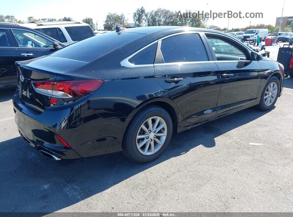 5NPE24AF2KH740066 2019 HYUNDAI SONATA Black Trasero derecho