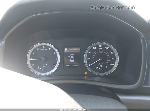 5NPE24AF2KH740066 2019 HYUNDAI SONATA Black Vista de los asientos traseros