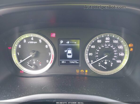 5NPE24AF2KH740472 2019 HYUNDAI SONATA Silver Widok tylnych siedzeń