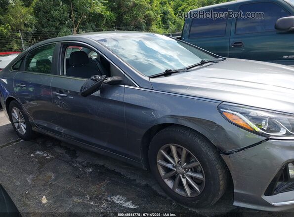 5NPE24AF2KH740472 2019 HYUNDAI SONATA Silver Widok wnętrza z tyłu