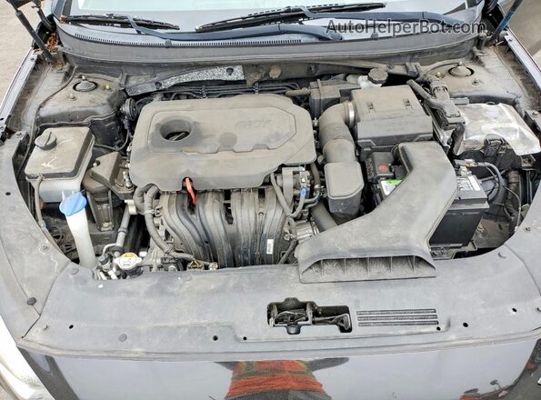 5NPE24AF2KH752833 2019 HYUNDAI SONATA Black უკანა სალონის ხედი