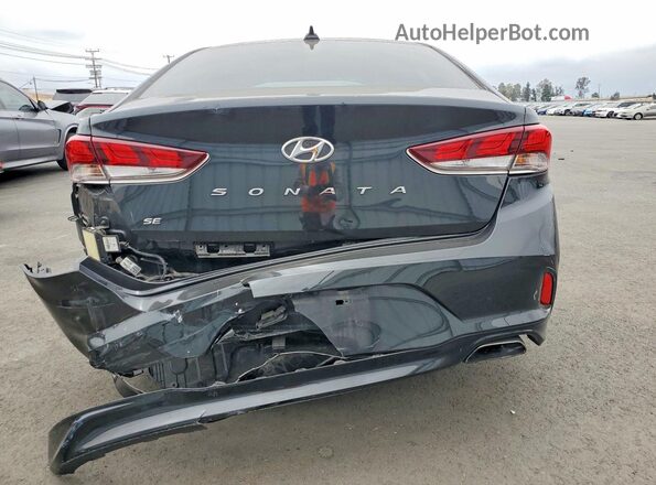 5NPE24AF2KH752833 2019 HYUNDAI SONATA Black უკანა ხედი