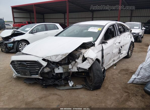 5NPE24AF2KH753397 2019 HYUNDAI SONATA White Vista tres cuartos delantera izquierda