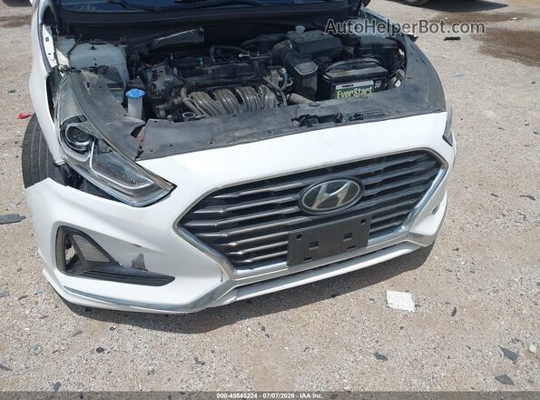 5NPE24AF2KH763962 2019 HYUNDAI SONATA White Front view