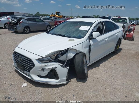 5NPE24AF2KH763962 2019 HYUNDAI SONATA White Front left