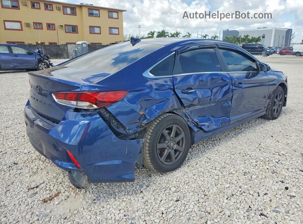 5NPE24AF2KH798534 2019 HYUNDAI SONATA Blue უკანა მარჯვენა