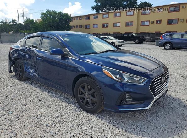 5NPE24AF2KH798534 2019 HYUNDAI SONATA Blue წინა მარჯვენა