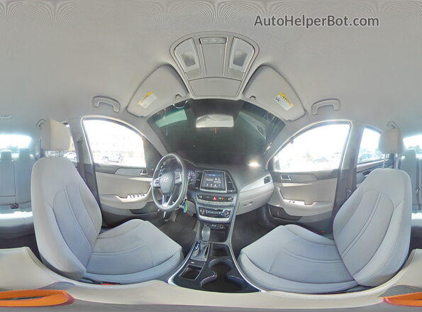 5NPE24AF2KH798534 2019 HYUNDAI SONATA Blue VIN კოდის სტიკერის ხედი