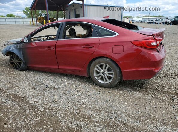 5NPE24AF3GH278950 2016 HYUNDAI SONATA Burgundy Հետևի ձախ