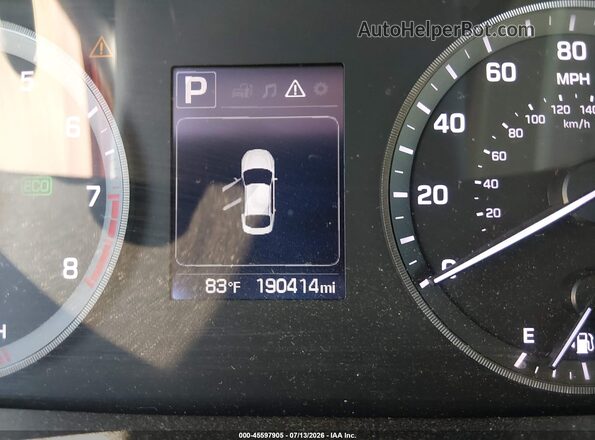 5NPE24AF3GH282870 2016 HYUNDAI SONATA Red Սարքավորումների վահանակի տեսք