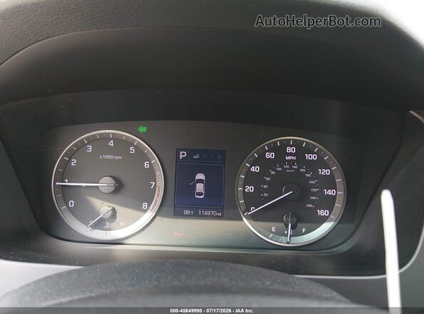 5NPE24AF3GH286627 2016 HYUNDAI SONATA Red Widok tylnych siedzeń