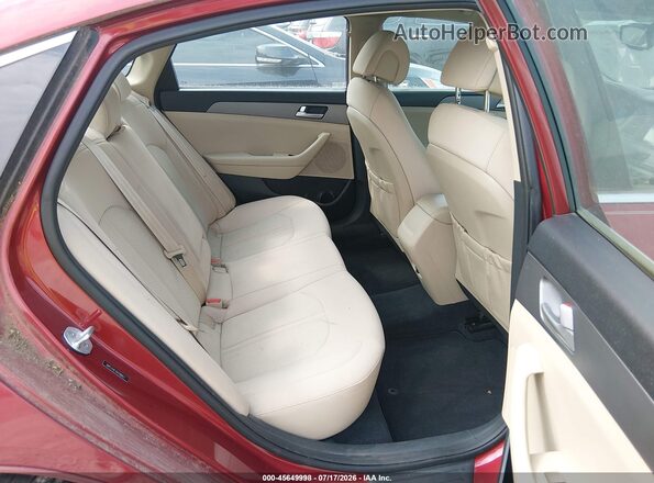 5NPE24AF3GH286627 2016 HYUNDAI SONATA Red Widok naklejki z numerem VIN