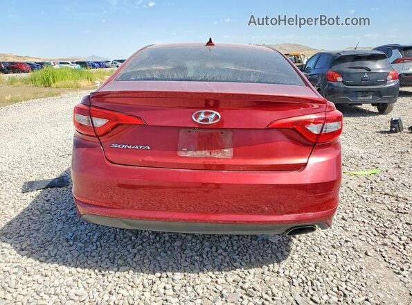 5NPE24AF3GH291522 2016 HYUNDAI SONATA Red Вид ззаду
