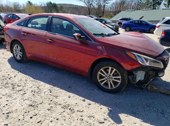 5NPE24AF3GH303037 2016 HYUNDAI SONATA Red Передня права чверть
