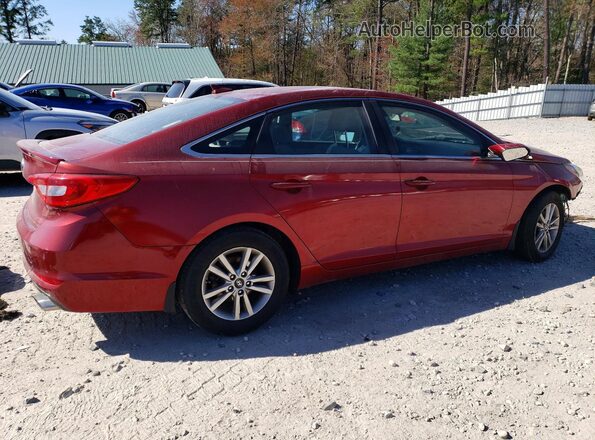 5NPE24AF3GH303037 2016 HYUNDAI SONATA Red Задня права чверть
