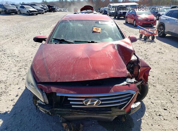 5NPE24AF3GH303037 2016 HYUNDAI SONATA Red Вид спереду