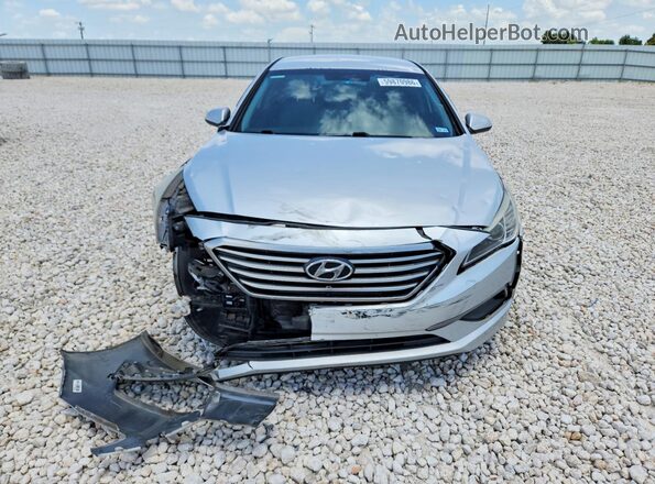 5NPE24AF3GH305418 2016 HYUNDAI SONATA Silver Front view