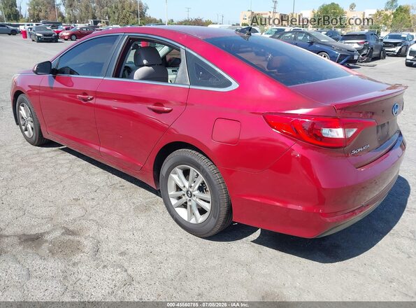 5NPE24AF3GH313891 2016 HYUNDAI SONATA Красный Задняя левая четверть