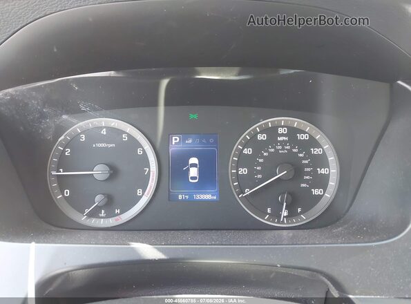 5NPE24AF3GH313891 2016 HYUNDAI SONATA Красный Вид задних сидений