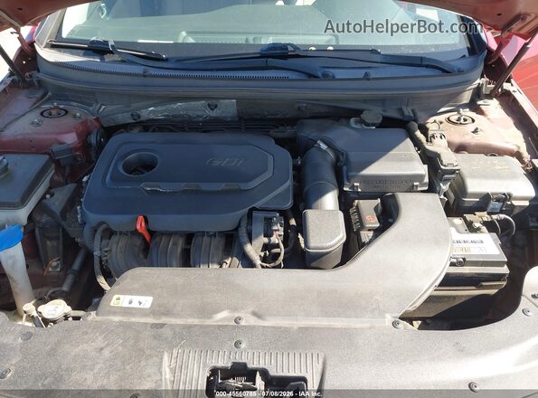 5NPE24AF3GH313891 2016 HYUNDAI SONATA Красный Вид сзади