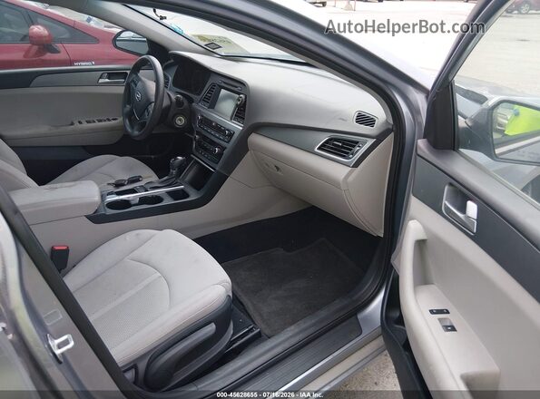 5NPE24AF3GH323434 2016 HYUNDAI SONATA Blue Вид салону спереду