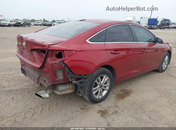 5NPE24AF3GH324891 2016 HYUNDAI SONATA Red Trasero derecho