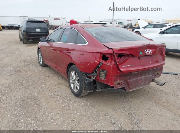 5NPE24AF3GH324891 2016 HYUNDAI SONATA Red Trasero izquierdo