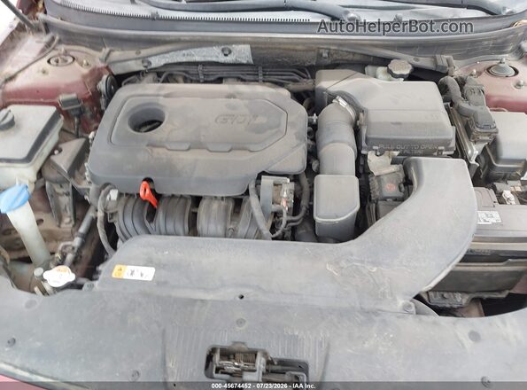 5NPE24AF3GH324891 2016 HYUNDAI SONATA Red Vista trasera