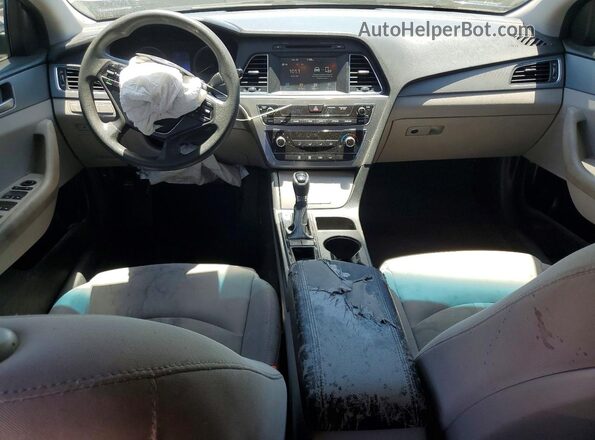 5NPE24AF3GH327936 2016 HYUNDAI SONATA Blue Առջևի վահանակի տեսք