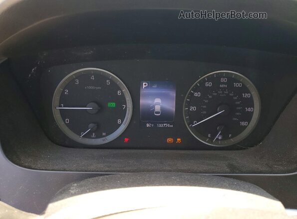 5NPE24AF3GH327936 2016 HYUNDAI SONATA Blue Սարքավորումների վահանակի տեսք