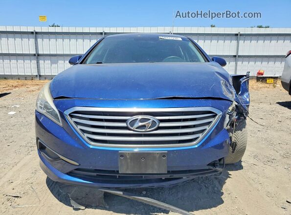 5NPE24AF3GH327936 2016 HYUNDAI SONATA Blue Դիմացի տեսք