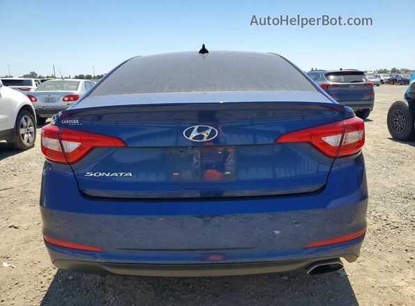 5NPE24AF3GH327936 2016 HYUNDAI SONATA Blue Հետևի տեսք