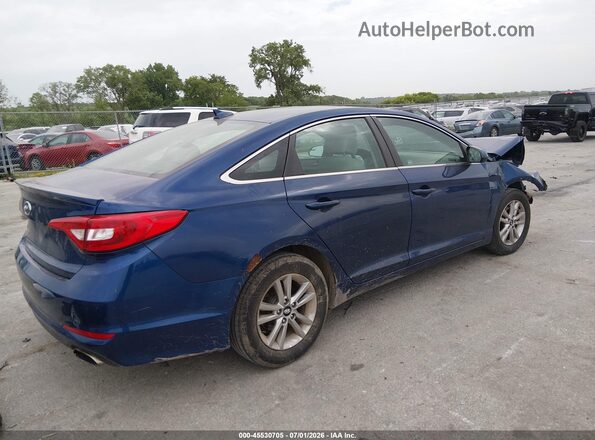 5NPE24AF3GH331775 2016 HYUNDAI SONATA Blue უკანა მარჯვენა