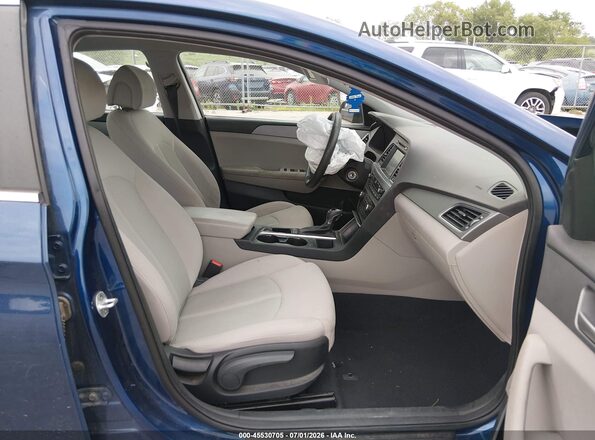 5NPE24AF3GH331775 2016 HYUNDAI SONATA Blue წინა სალონის ხედი