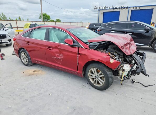 5NPE24AF3GH334322 2016 HYUNDAI SONATA Red Առջևի աջ