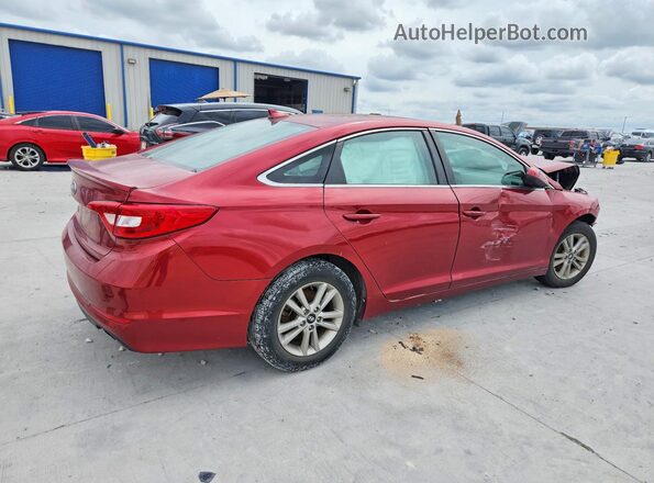 5NPE24AF3GH334322 2016 HYUNDAI SONATA Red Հետևի աջ